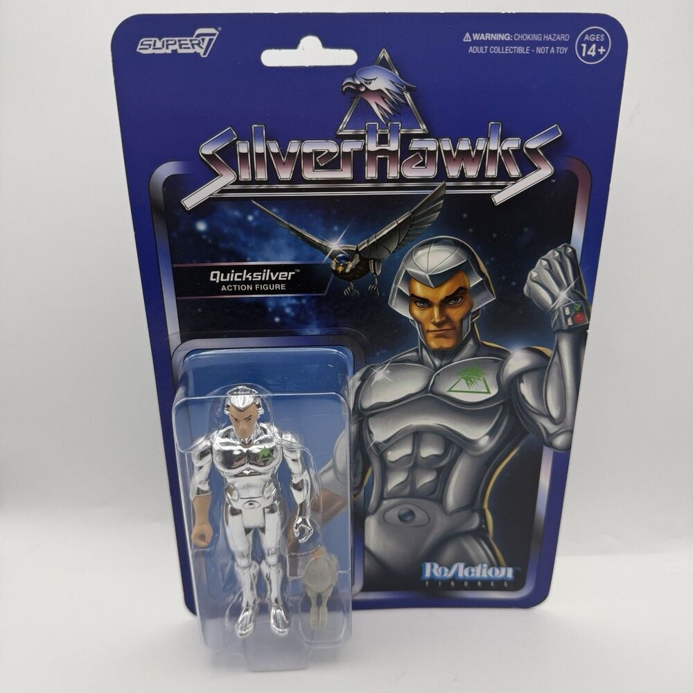 Quicksilver Silverhawks Super7 Reaction Action Figure - New - Free Shipping!